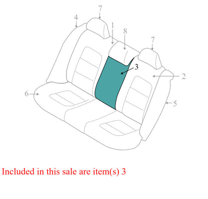 39807001 2010-2016 Volvo XC70 Rear 2nd Row Middle Seat Back Cushion Used OEM 39807001