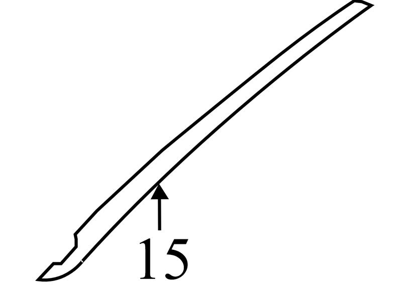 AH6Z54239A00AA 2010-2012 Lincoln MKZ Passenger FR Door Trim Molding Used AH6Z54239A00AA OEM