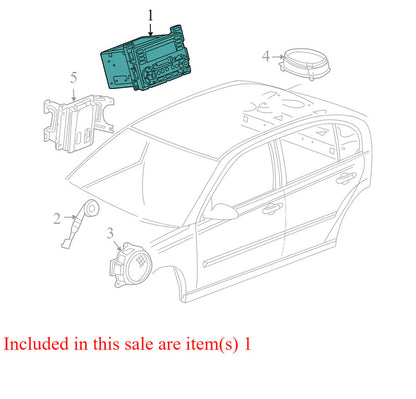 15243190 2005-2010 Pontiac G6 Radio Control Unit Used OEM 158848799