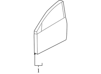 H010A1VXMA 2008-2015 Nissan Rogue Passenger FR Exterior Door Assembly Used OEM H010A1VXMA