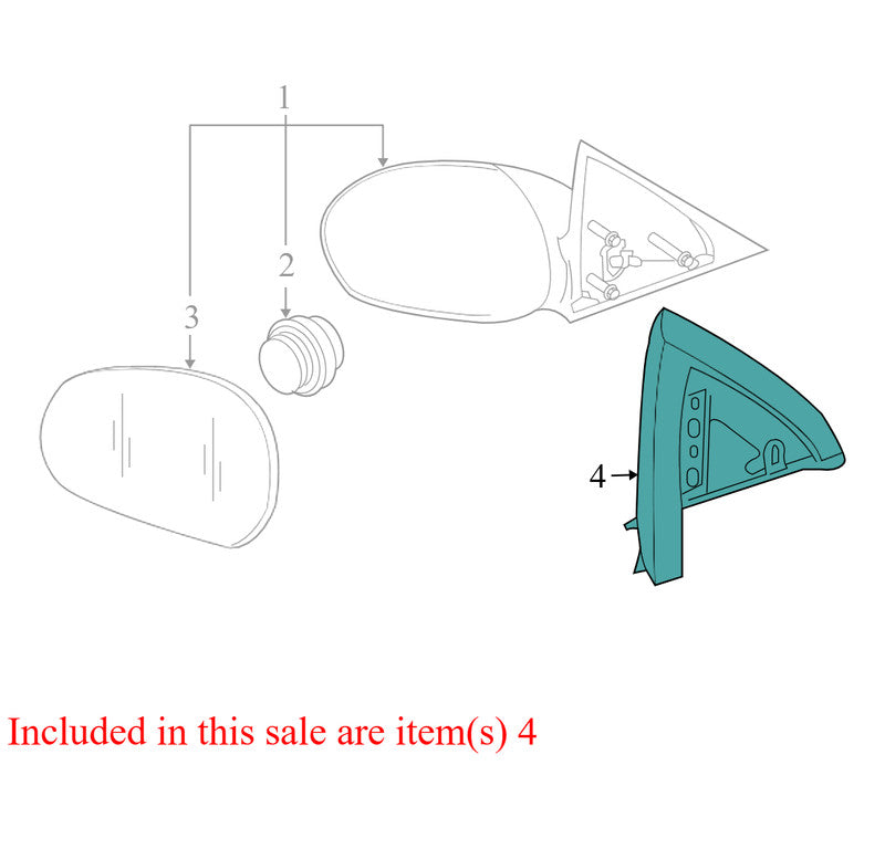 8L8Z17K709AD 2008-2012 Ford Escape Driver FL Door Mirror Trim Ring Used 8L8Z17K709AD OEM