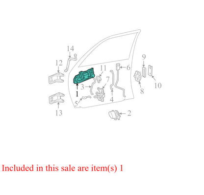 55364034AB 1997-2000 Dodge Dakota Driver FL Exterior Door Handle Used OEM 55075941