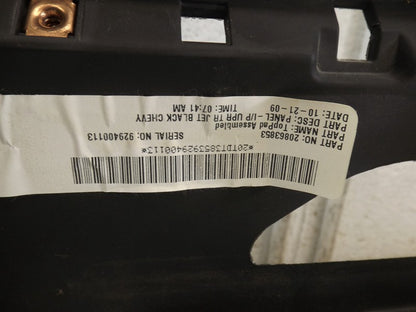22854862 2010-2017 Chevrolet Equinox Instrument / Dash Panel Pad Assembly Used OEM 