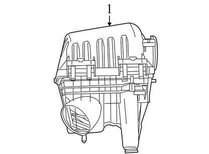 4809877AC 2008-2010 Chrysler Town &amp; Country Air Filter Housing Assembly Used 4809877AC