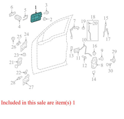 CL3Z1522404AB 2004-2014 Ford F-150 Passenger FR Exterior Door Handle Used CL3Z1522404AB OEM