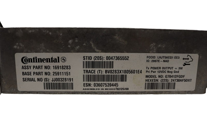 25911151 2005-2010 Pontiac G6 OnStar Communications Module Used OEM 25911151