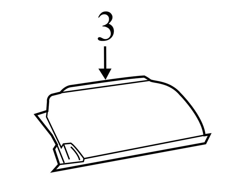 1SV44HL9AI 2011-2016 Chrysler Town &amp; Country FU Glove Box Door Used 1SV44HL9AI OEM