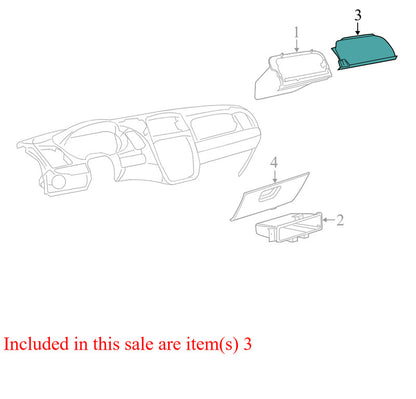 1SV44HL9AI 2011-2016 Chrysler Town &amp; Country FU Glove Box Door Used 1SV44HL9AI OEM