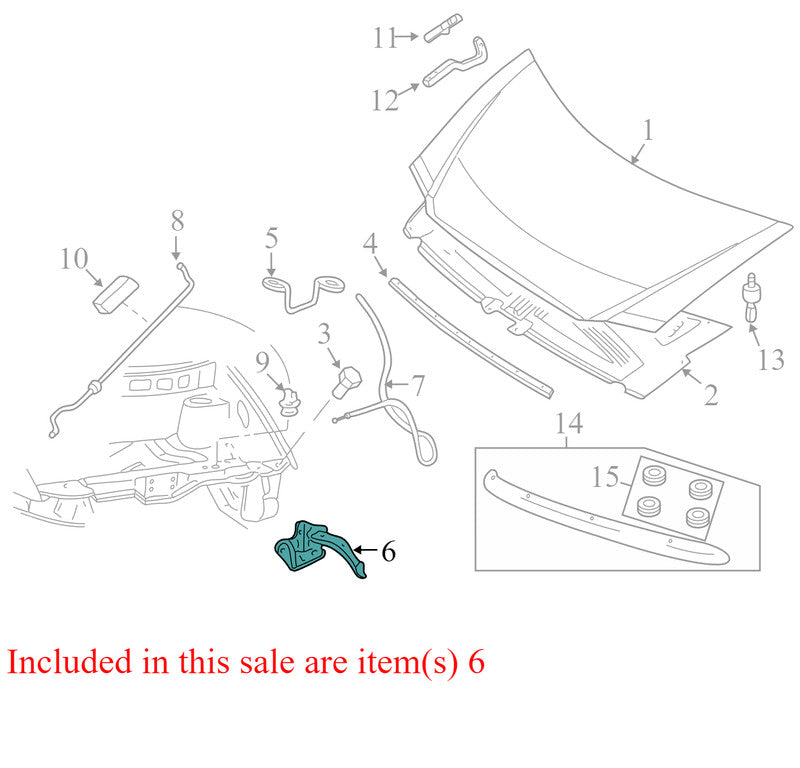 4717515AC 2001-2007 Chrysler Town &amp; Country Front Hood Latch Used OEM 4717515AC