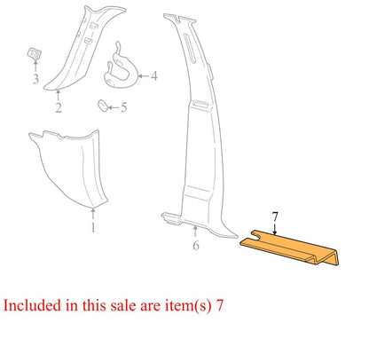 F75Z7813260AAD 1997-2002 Ford Expedition Left Rear Door Sill Plate Trim 7813245