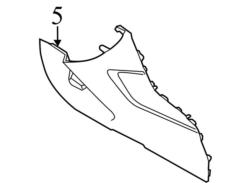 BM51A046B26CBW 2012-2014 Ford Focus Driver FL Console Trim Panel Used DM5Z5804619BB OEM