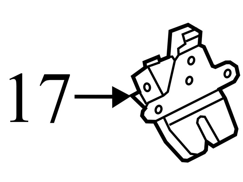 BM51A442A66BB 2012-2014 Ford Focus Rear Liftgate Latch Used BM5Z5843150B OEM