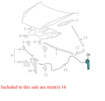 10289335 2006-2011 Chevrolet Impala Hood Release Handle Used OEM 10289335