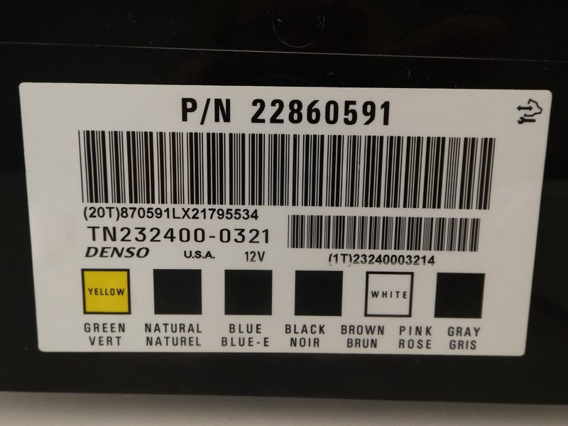 22860591 2009-2012 Chevrolet Traverse Body Control Module 3.6L Used 22860591 OEM