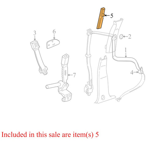 1L2Z78602B82AA 2002-2005 Mercury Mountaineer Seat Belt Height Adjuster 1L2Z78602B82AA 