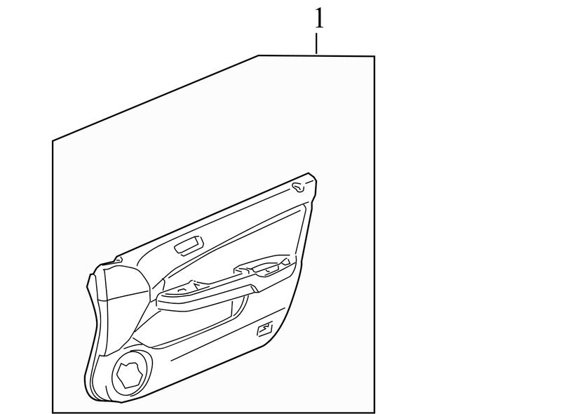 83500SDAA12057 2002-2008 Honda Accord Front Right Interior Door Panel Used 83500SDAA02ZA