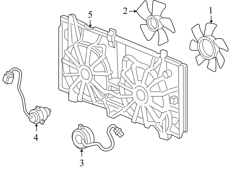 38611RAAA02 2003-2007 Honda Accord Engine Cooling fan Assembly 2.4L Used 38611RAAA02 OEM