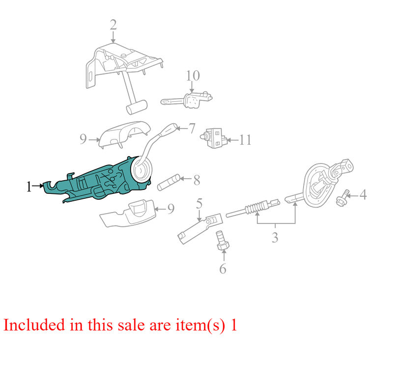 5057512AB 2009-2012 Dodge Ram Steering Column Assembly Used 5057512AB OEM