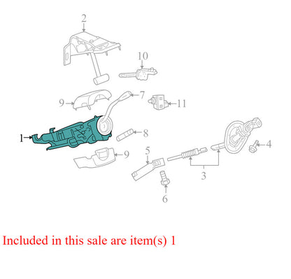 5057512AB 2009-2012 Dodge Ram Steering Column Assembly Used 5057512AB OEM