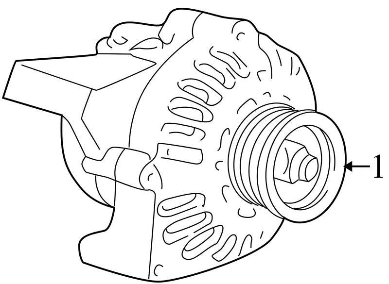 19244795 1998-2005 Chevrolet Blazer 4.3L Alternator Used OEM 19244795