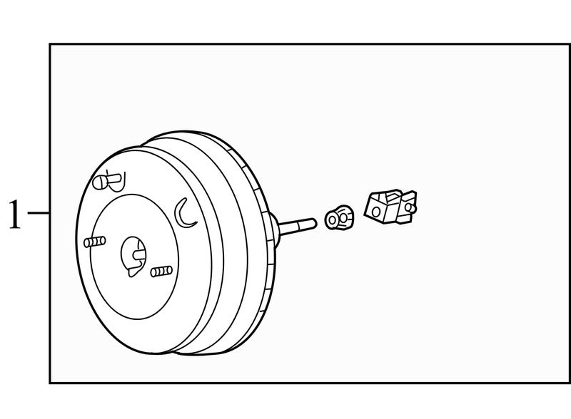 01469SDAA00 2003-2007 Honda Accord Power Brake Booster 2.4L Used 01469SDAA00 OEM
