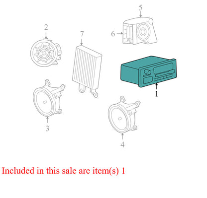 5064951AK 08-11 Dodge Dakota Radio Control Unit REQ W/ Satellite Radio Used Z5064410AF OEM