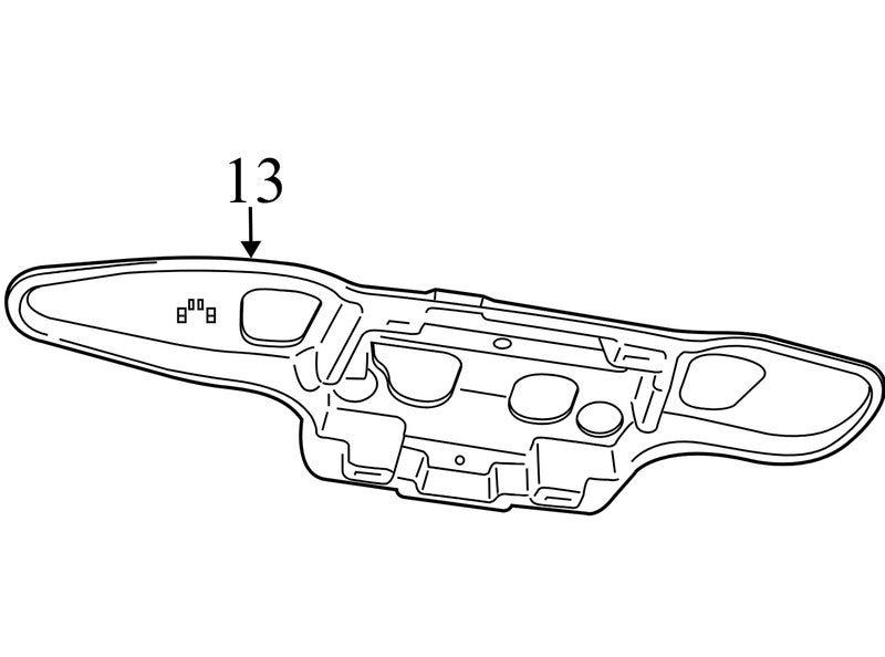 68044032AA 2011-2016 Chrysler Town &amp; Country FU Console Bracket Used L008008 OEM