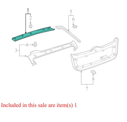 6479047010C0 2004-2009 Toyota Prius Interior Liftgate Trim Panel Used OEM 64790-47010