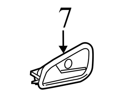 BM51A22601BDW  2012-2014 Ford Focus Driver FL Interior Door Handle Used CV6Z5422600CA OEM