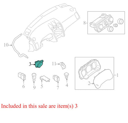 24824JA00A 2007-2012 Nissan Altima Driver Dash VDC Off Control Switch Used OEM 24824JA00A
