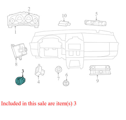 68072001AC  2015-2018 Dodge Grand Caravan Headlight Switch Used 68072001AC OEM