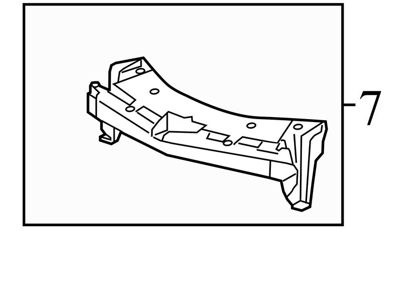 23507949 2010-2017 Chevrolet Equinox Front Bumper Core Support Reinforcement Used OEM