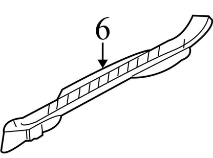 5L847813200ACW 2002-2007 Ford Escape Passenger Right Door Sill Trim Used OEM 5L8Z7813208AAA