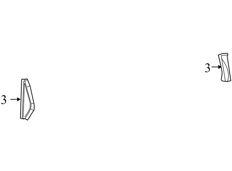 1AZ22DK7AB 2009-2010 Dodge Journey Passenger RH Dash End Cap Used OEM 1AZ22TRMAA