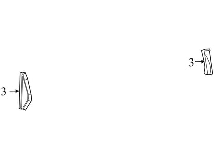 1AZ22DK7AB 2009-2010 Dodge Journey Passenger RH Dash End Cap Used OEM 1AZ22TRMAA