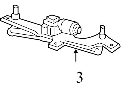 9L3Z17508C 2004-2008 Ford F-150 Windshield Wiper Motor & Transmission Used OEM