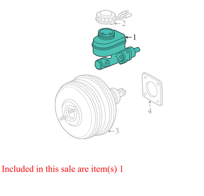25828524 1998-2005 Oldsmobile Bravada Brake Master Cylinder W/ Reservoir Used OEM 2582852