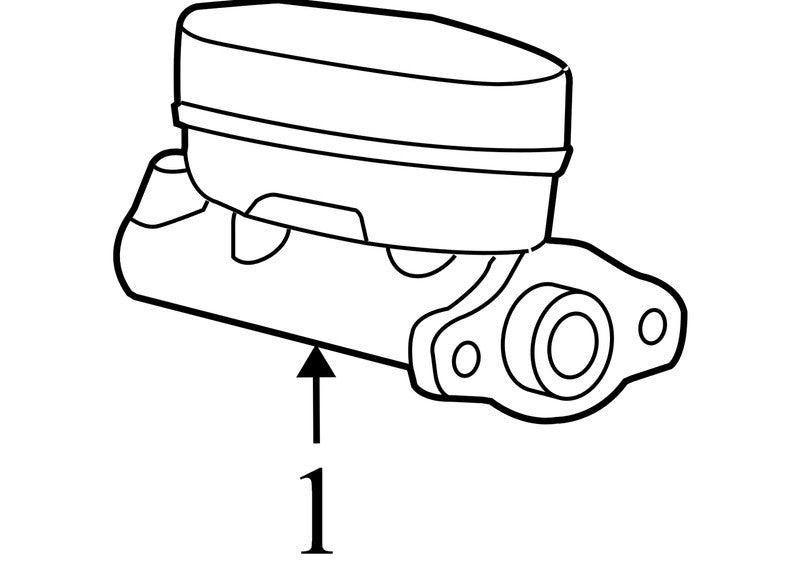 F87Z2004B 2006-2010 Mercury Mountaineer Brake Master Cylinder W/ Reservoir Used OEM F87Z20