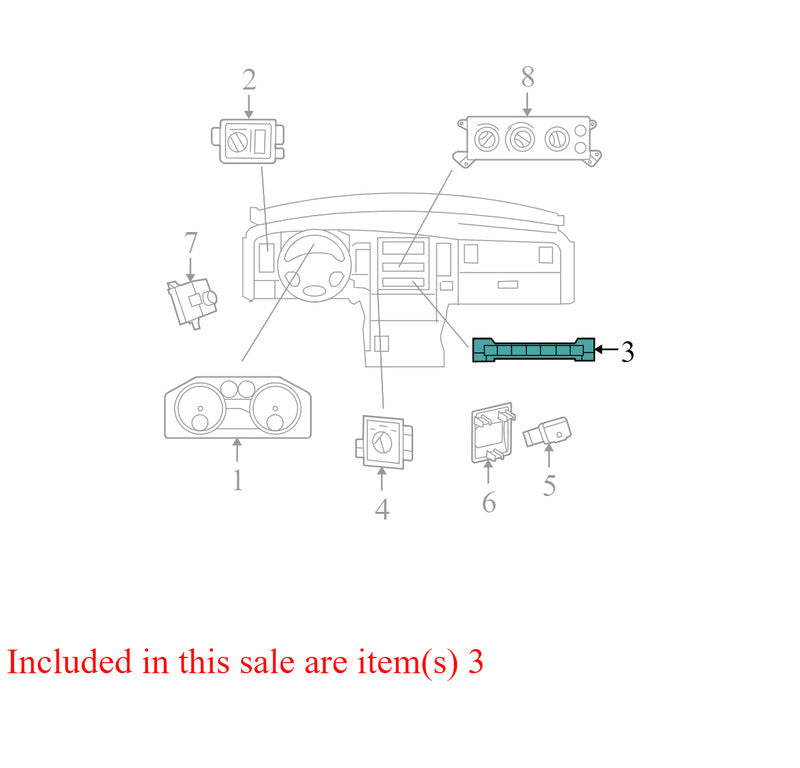 P68026055AB 2009-2012 Dodge Ram 1500 Hazard Combination Switch Used OEM 4602878AC