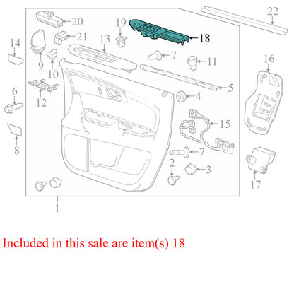 25868362 2009-2012 Chevrolet Traverse FR Door Window Switch Bezel Used 25868362 OEM