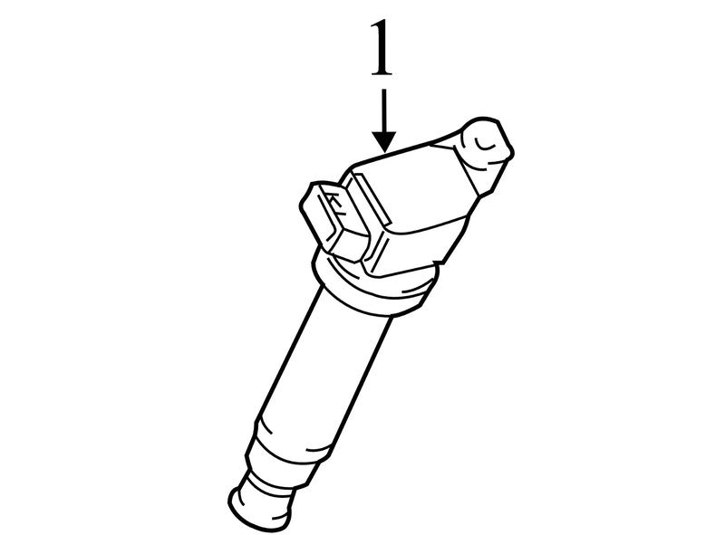 90919A2013 2011-2014 Toyota Sienna Direct Ignition Coil Used OEM 90919-A2004