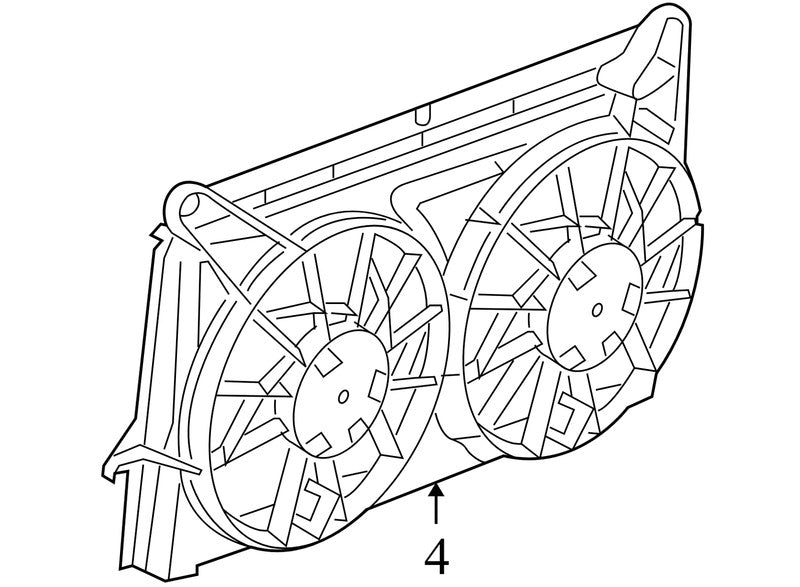 15780789 2007-2014 GMC Sierra 1500 Engine Cooling Fan Assembly Used 15780789 OEM