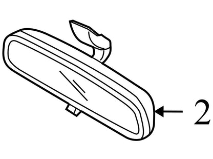 851011M000 2007-2012 Kia Rondo Interior Rear View Mirror Used OEM 851011M000 