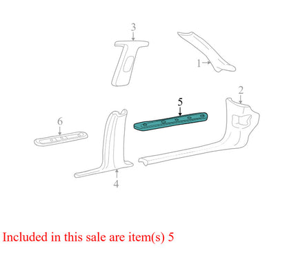 7W1J5413200AAW 2003-2011 Lincoln Town Car Passenger FR Door Sill Plate Used 3W1Z5413208AAB OEM