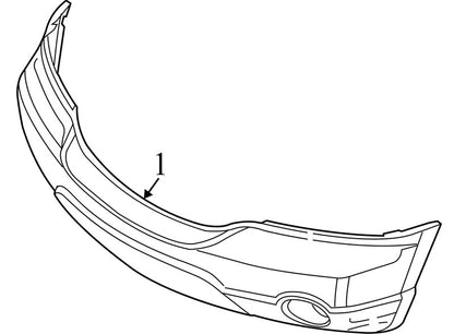 5102341AB 2004-2008 Chrysler Pacifica Front Bumper Cover Used OEM 5102341AB 