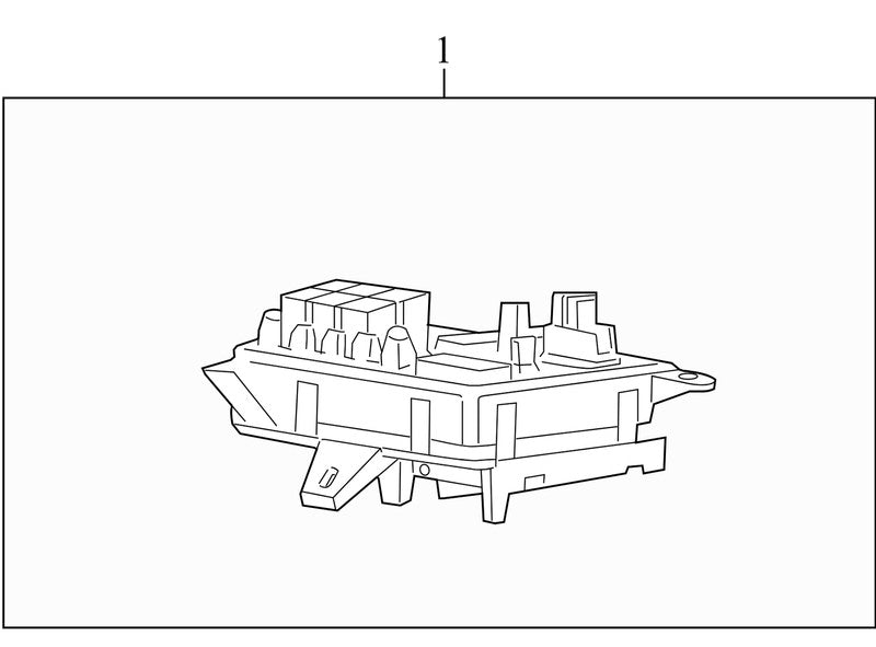 20934630 2012 Buick Enclave Fuse and Relay Center Used 20934630 OEM