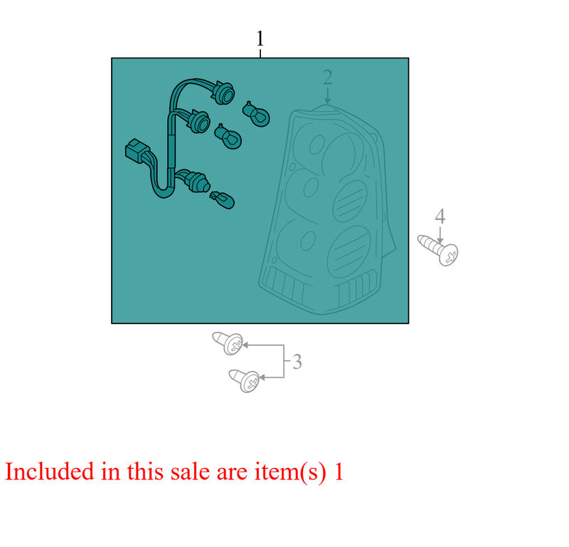 EF9151180C 2005-2006 Mazda Tribute  Driver RL Tail Light Assembly Used EF9151180C OEM