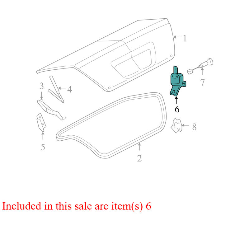 6G1354432B02AB 2006-2007 Ford Five Hundred Rear Deck Lid Latch Used 6G1354432B02AB OEM
