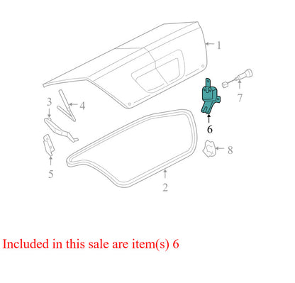6G1354432B02AB 2006-2007 Ford Five Hundred Rear Deck Lid Latch Used 6G1354432B02AB OEM