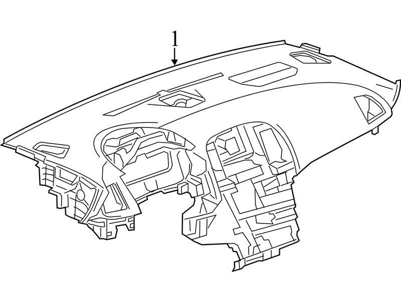 22860987 2012-2013 Buick Verano CX Dashboard Panel Used 23374181 OEM